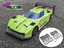 Load image into Gallery viewer, Functional Wheel Well Air Intake inlets & Exhaust Louvers for Arrma Vendetta 3S