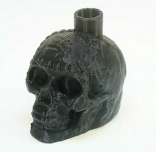 Load image into Gallery viewer, Mayen Death Sifflet Crâne Noir ! Très Loud! Aztèque Fabriqué En USA Effrayant 3D