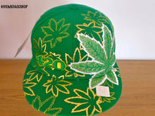 Load image into Gallery viewer, LEAF FLAT PEAK HIP HOP FITTED HAT, ALL SIZES BNWT