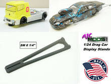 Load image into Gallery viewer, 1/24 Scale Drag Slot Car Display Stands, Work Bench (6" Long Model)