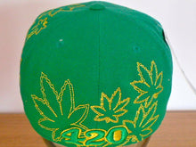 Load image into Gallery viewer, LEAF FLAT PEAK HIP HOP FITTED HAT, ALL SIZES BNWT