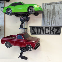 Load image into Gallery viewer, STACKZ 1/10 RC Car Shelf Pit Display Stand Holder for NPRC Drag Cars Wall Mount