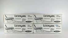 Load image into Gallery viewer, GENUINE Lexmark Black Toner Cartridge 10E0043 - JOB LOT - 4 Boxes - NEW SEALED
