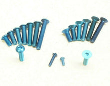 Load image into Gallery viewer, Premium M3 Bleu Aluminium Vis pour RC Voiture - 10pc Métrique Bouton Tête &
