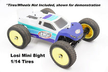 Load image into Gallery viewer, Big Pneumatici & WHEEL CONVERSION KIT Per Losi Mini-T Mini-B 2.0 8mm Da 12mm Hex