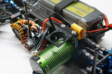Load image into Gallery viewer, Fan Mount w/ ProTek HV Fan for Saga Universal Aluminum Motor Mount TC6 Speed Run