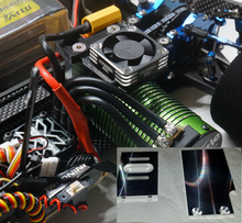 Load image into Gallery viewer, Fan Mount w/ ProTek HV Fan for Saga Universal Aluminum Motor Mount TC6 Speed Run