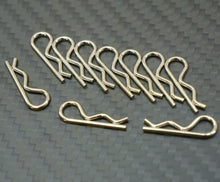 Load image into Gallery viewer, Silver Body Clips for 1/10 RC Car Traxxas Slash NPRC Drag (10pc)