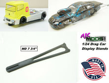 Load image into Gallery viewer, 1/24 Scale Drag Slot Car Display Stands, Work Bench (Medium 7" Long Model)