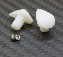 Load image into Gallery viewer, Teardrop Wing Buttons for Team Associated RC10 Goldpan Buggy Vintage White/Black
