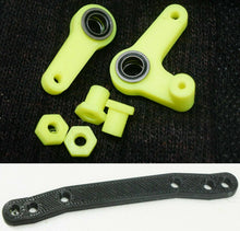 Load image into Gallery viewer, Upgrade HD Bearing Steering Rack - Team Associated RC10 Gold Pan Buggy Bellcrank
