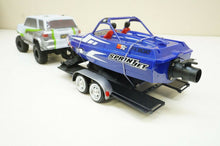 Load image into Gallery viewer, RC Boat &amp; Truck Trailer for Axial SCX24 Crawler 1/24 scale Car Hauler Scale
