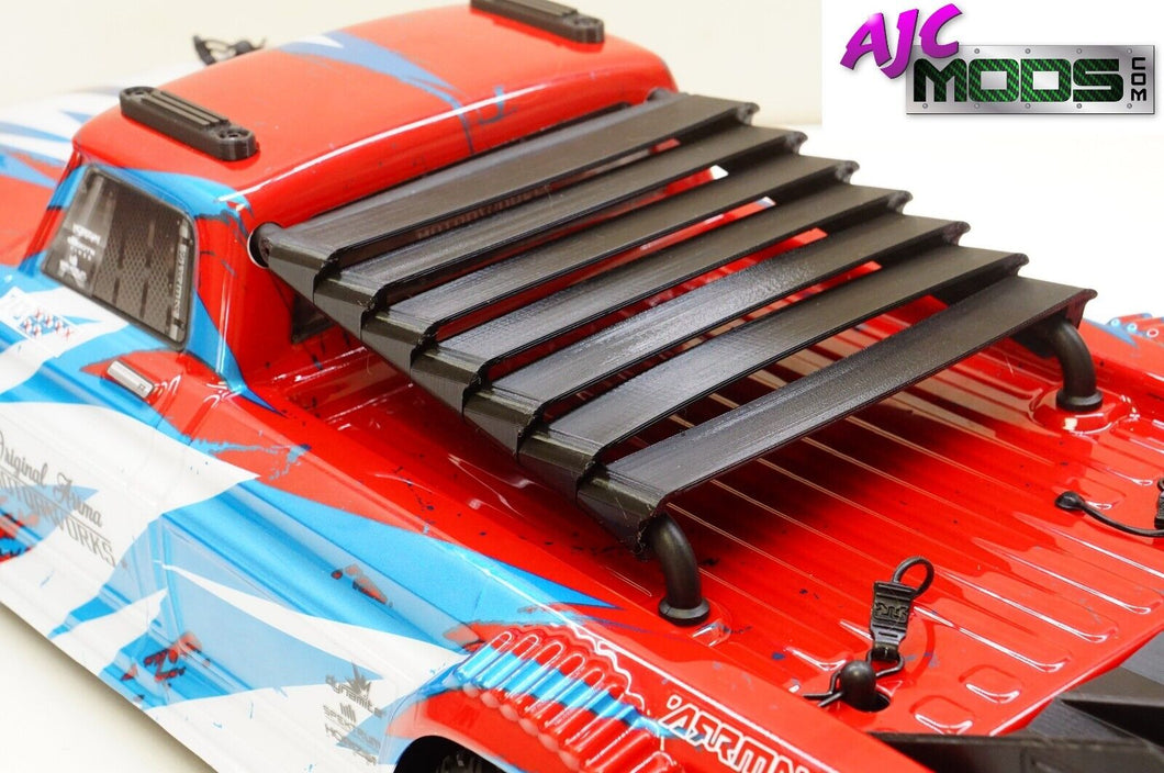 Upgrade Rear Bed Louvers For Arrma 1/8 Infraction 3s & Mega RC Truck Muscle Car