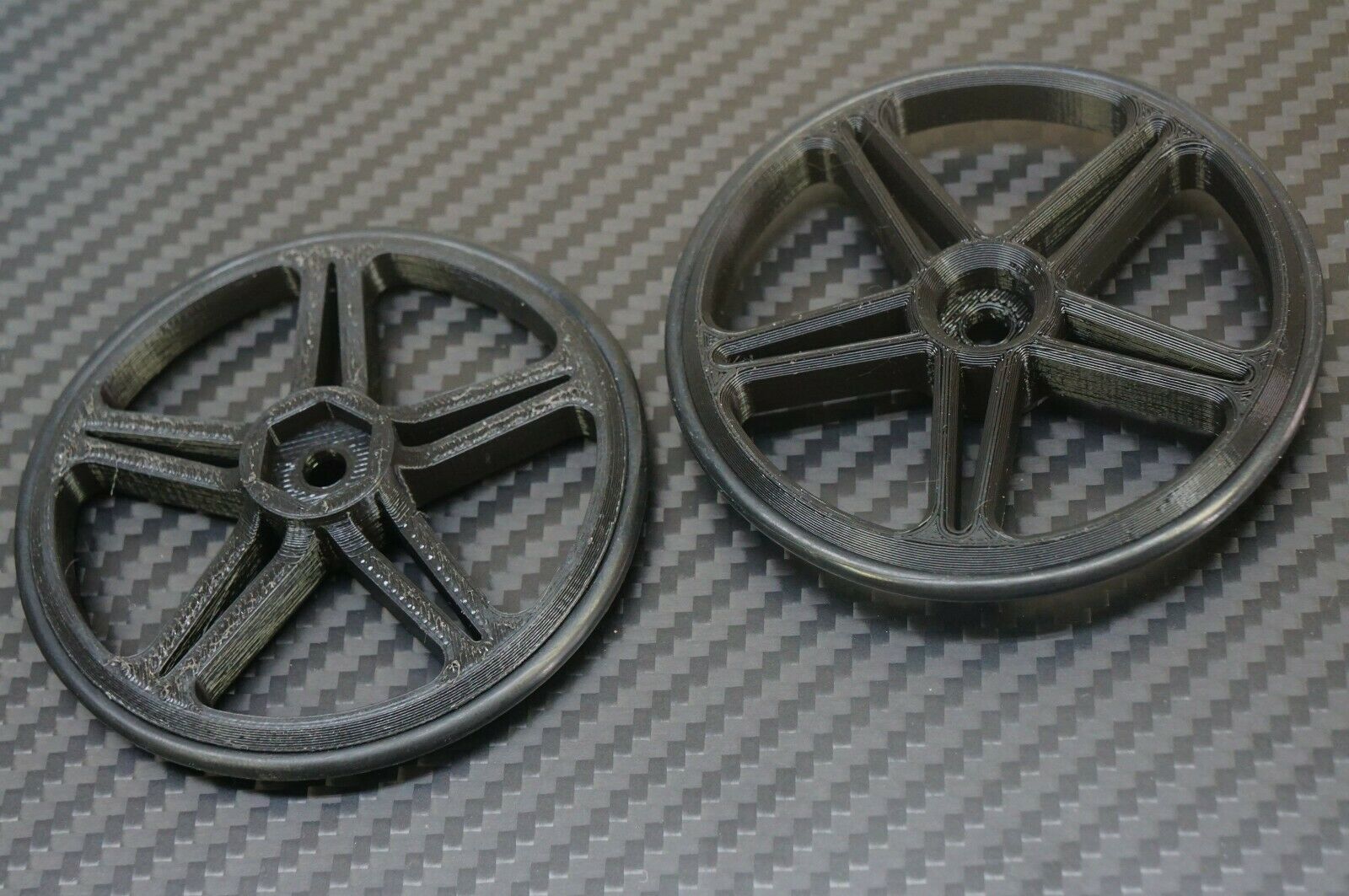 Ruote Anteriori Drag Racing AJC Mods Skineez 2.9 Sottili Per Losi 22s '69 Camaro 5SPK 1:10