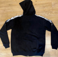 Load image into Gallery viewer, Time is Money urban hiphop tracksuit, jogging set bling black silver foil sports
