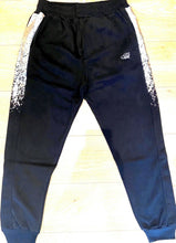 Load image into Gallery viewer, Time is Money urban hiphop tracksuit, jogging set bling black silver foil sports
