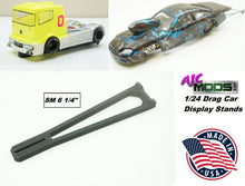 Load image into Gallery viewer, 1/24 Scale Drag Slot Car Display Stands, Work Bench (6&quot; Long Model)
