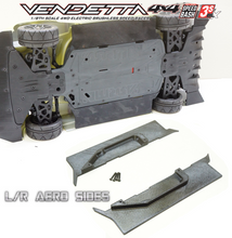 Load image into Gallery viewer, Side Skirts Left/Right Aero Panels Upgrade for Arrma Vendetta 3S BLX 100+ MPH
