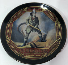 Load image into Gallery viewer, 1993 CURRIER &amp; IVES FACING THE ENEMY Firefighter / Fireman Plate - Museum of NY
