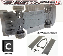 Load image into Gallery viewer, Carbon Fiber Side Skirts Left/Right Aero Panels Upgrade for Arrma Vendetta 3S

