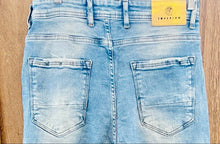 Load image into Gallery viewer, Mens slim fit stretch ripped jeans, biker denim distressed pants Imperium
