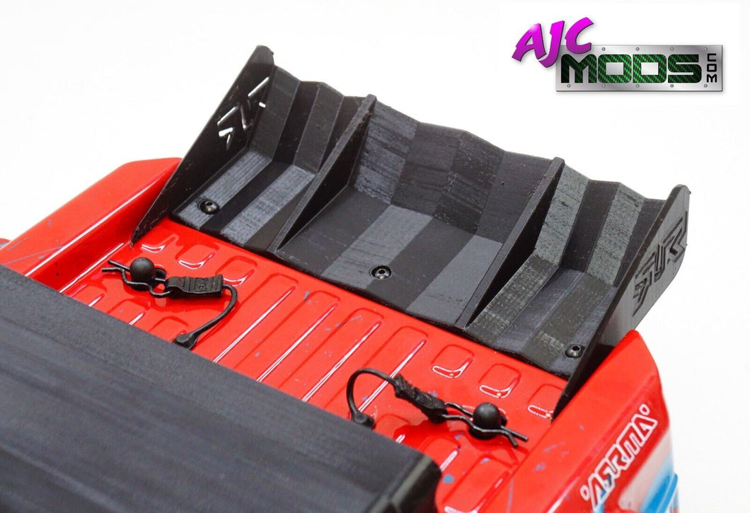 High Speed Geometric Rear Wing For Arrma 1/8 Infraction 3s & Mega RC Truck