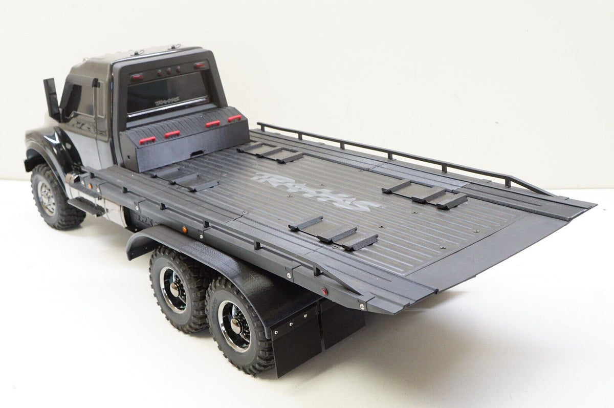 Dually / Single Fender Wheel Well w/ Mud Flaps For Traxxas TRX-6 Flatb ...