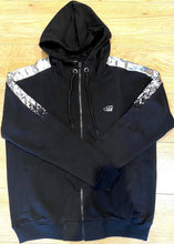 Load image into Gallery viewer, Time is Money urban hiphop tracksuit, jogging set bling black silver foil sports
