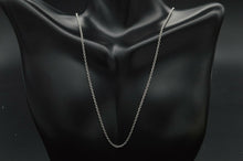 Load image into Gallery viewer, PM150 14K White Solid Gold Cable Chain Pendant Necklace 1.5mm 16&quot; - 22&quot;
