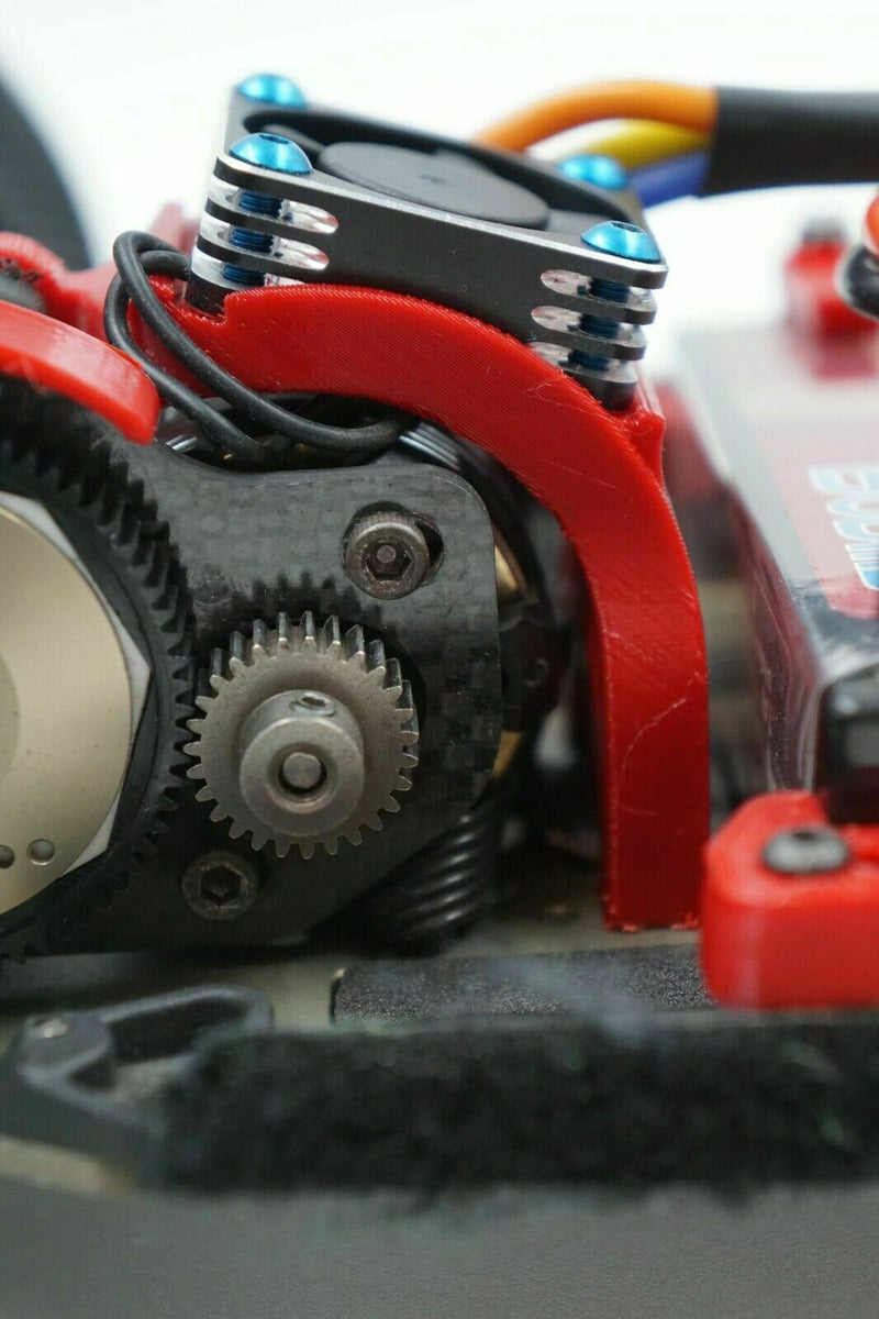 thumbnail image 2 of AJCMods Angled Fan Mount W/ 30x30 HV Cooling Fan For Team Associated B6.2/B6.3 2 of 3