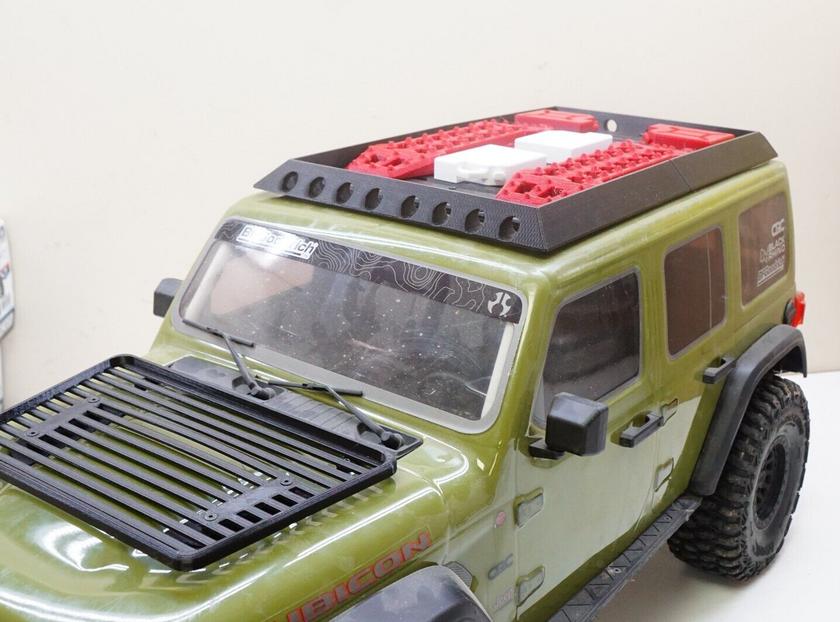 Scale Roof Rack Utility Rack for Axial SCX6 1/6 Crawler Jeep JLU Wrang ...