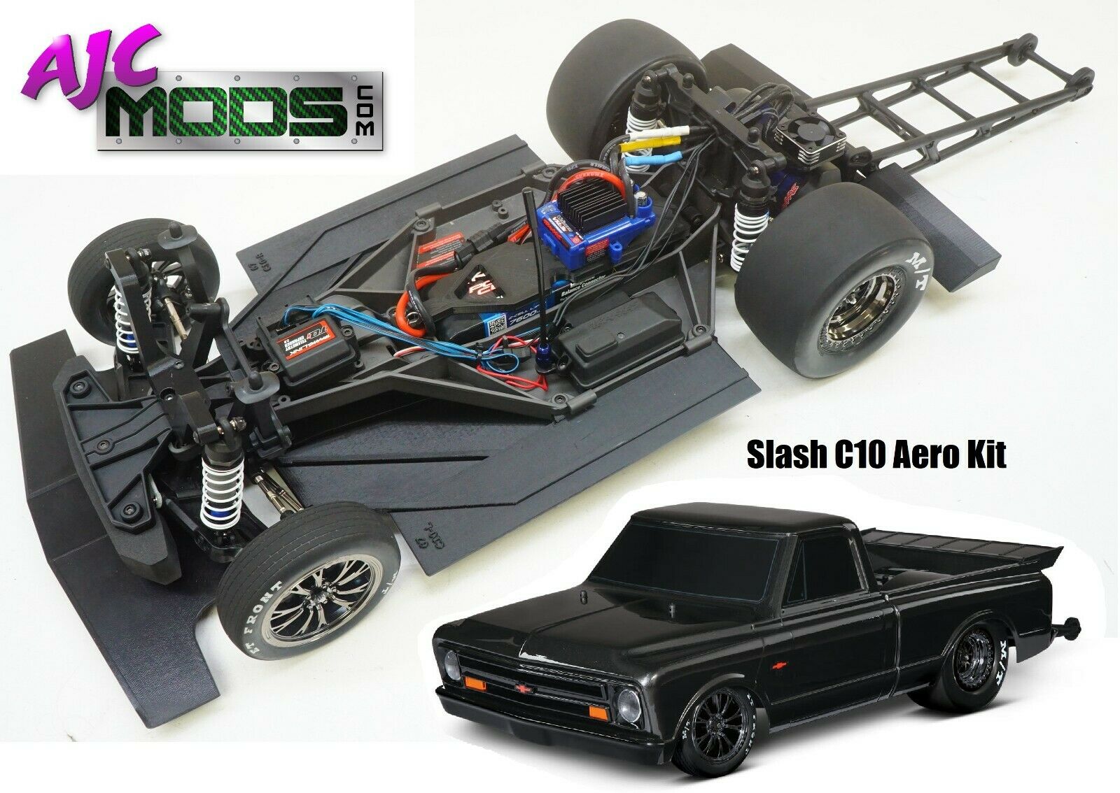 Aero Downforce Kit Ground Effects Associated DR10 PRO REAKT Lucas Oil Drag Car Aero Downforce Kit Ground Effects Associated DR10 PRO REAKT Lucas Oil Drag Car