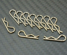 Load image into Gallery viewer, Silver Body Clips for 1/10 RC Car Traxxas Slash NPRC Drag (10pc)
