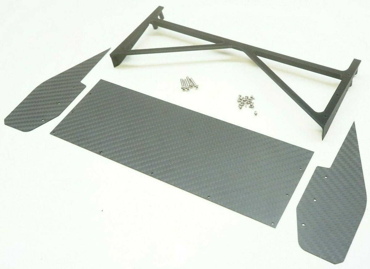 CARBON FIBER High Downforce Rear Wing for Traxxas Drag Slash '67 C10 A ...