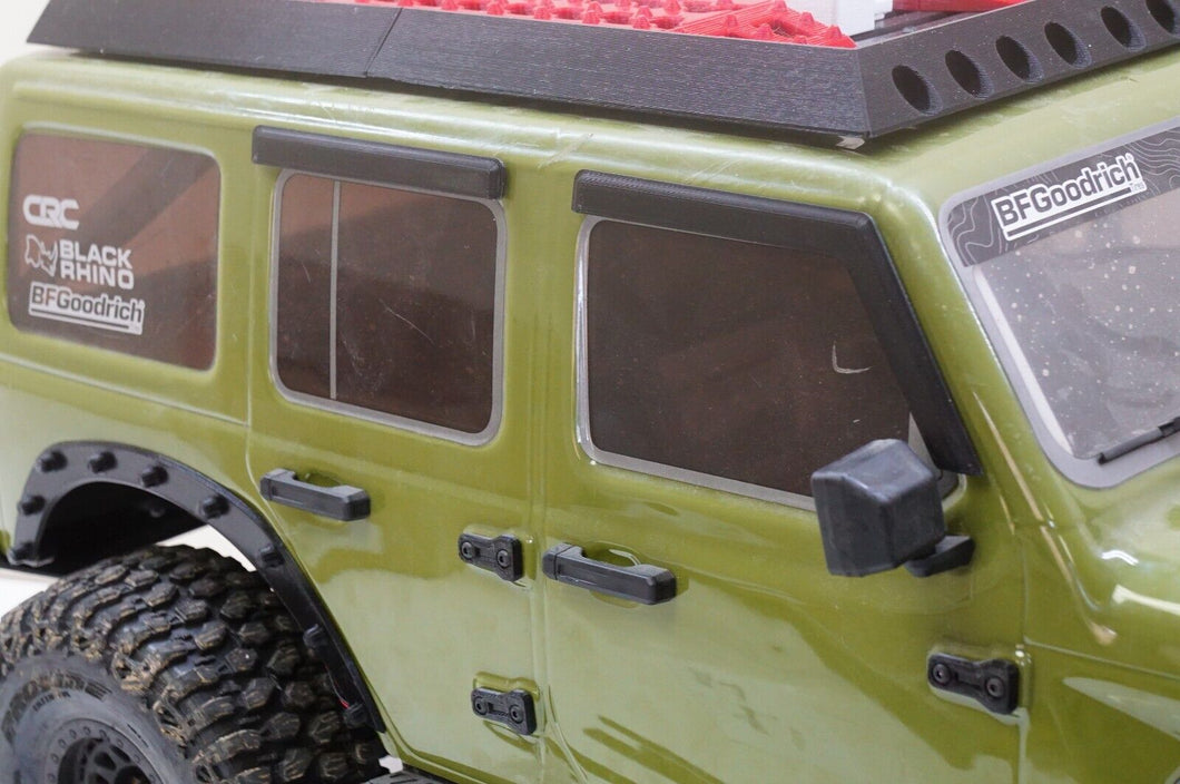 Scale Side Window Deflector Rain Guards for Axial SCX6 1/6 Crawler Jeep Wrangler