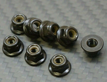 Load image into Gallery viewer, Black M4 Nyloc Wheel Nut  Nylon (4mm) 1/10 RC Car Traxxas Slash NPRC Drag (8pc)
