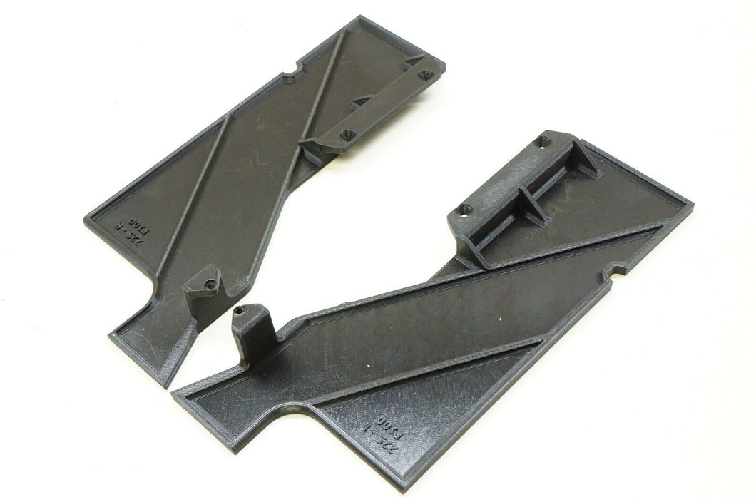 Left/Right Underbody Aero Side Panel Wings For Losi 22s '68 F100 Drag Truck