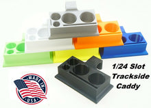 Load image into Gallery viewer, 1/24 Scale Slot Car Trackside Pit Caddy for tires, sauce, flags, slots (GREEN)
