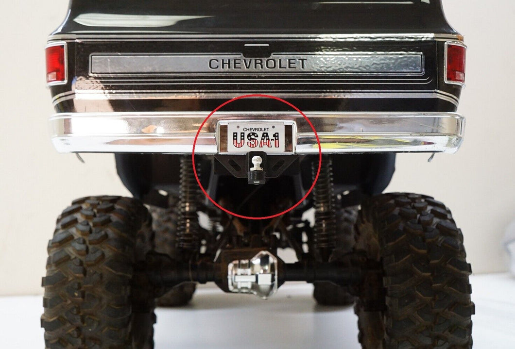 Functional Trailer Hitch with Tow Ball For Traxxas TRX4 K10 High Trail Crawler