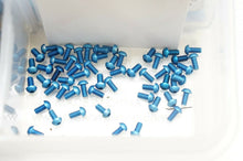 Load image into Gallery viewer, Premium M3 Blue Aluminum Screws for RC Car - 10pc Metric Button Head &amp; Flat Head
