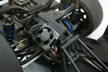 Load image into Gallery viewer, Motor Cooling Fan Mount with Protek Fan (30x30mm) for Team Associated DR10 NPRC
