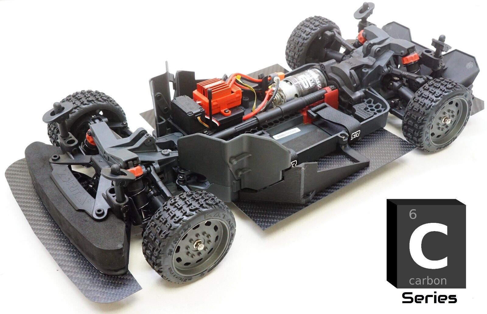 Carbon Fiber Left/Right Side Aero Panels for Arrma 1/8 Infraction