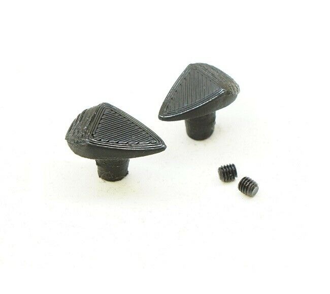 Teardrop Wing Buttons For Team Associated RC10 Goldpan – Vintage, White/Black (AJC-0025RC)