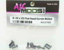Load image into Gallery viewer, AJCMods 8-32 x 1/2 Tête Plate Screws pour Équipe Losi 8ight 2.0 3.0 4.0
