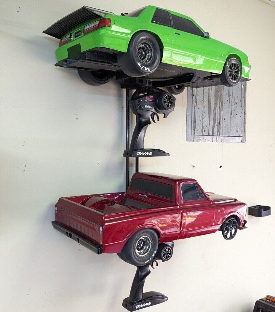 STACKZ 1 10 RC Car Shelf Pit Display Stand Holder for NPRC Drag Cars W AJC Hobbies