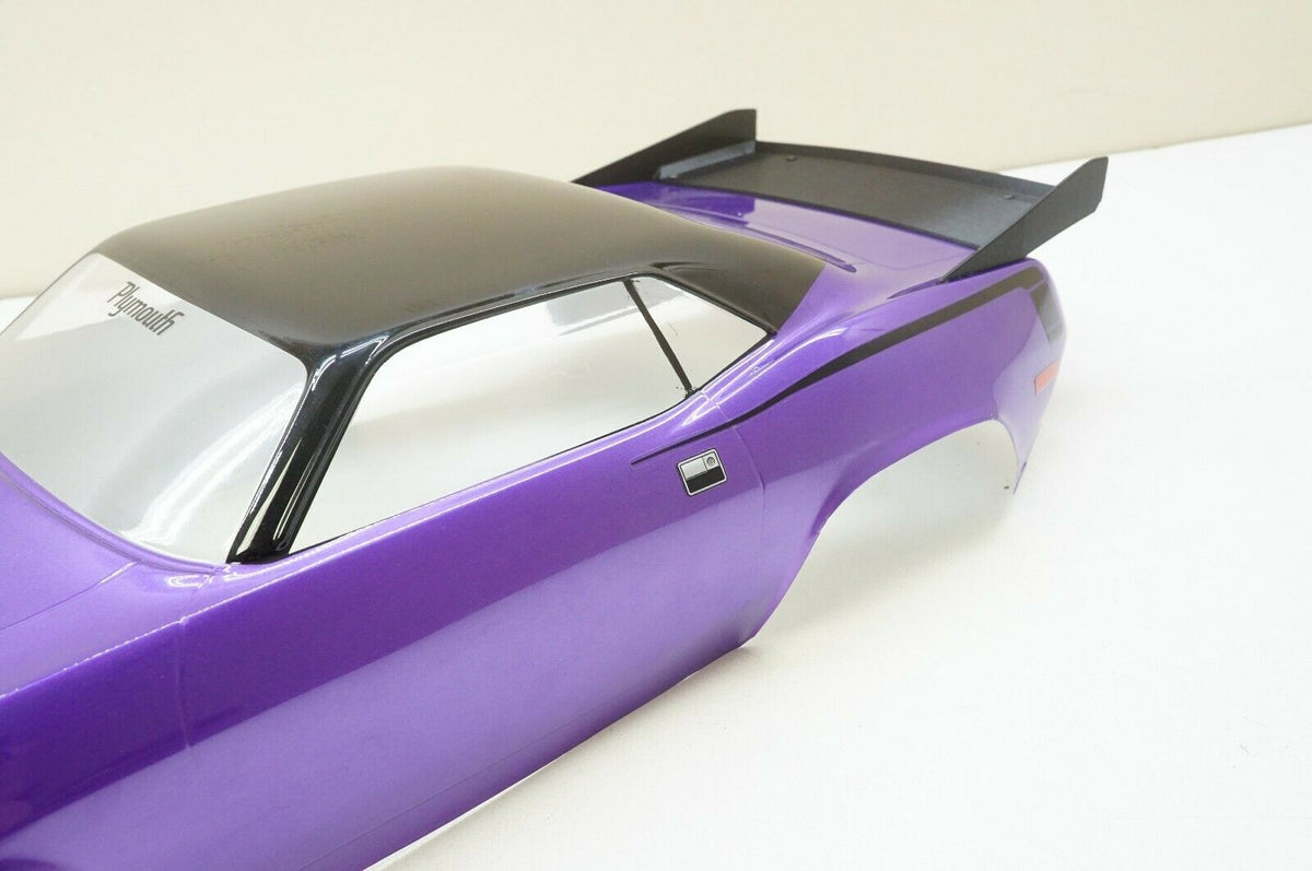 thumbnail image 2 of AJCMods Carbon Fiber XL Rear Wing For Proline 1972 Plymouth Barracuda NPRC Cuda Drag Car 1:10 2 of 3