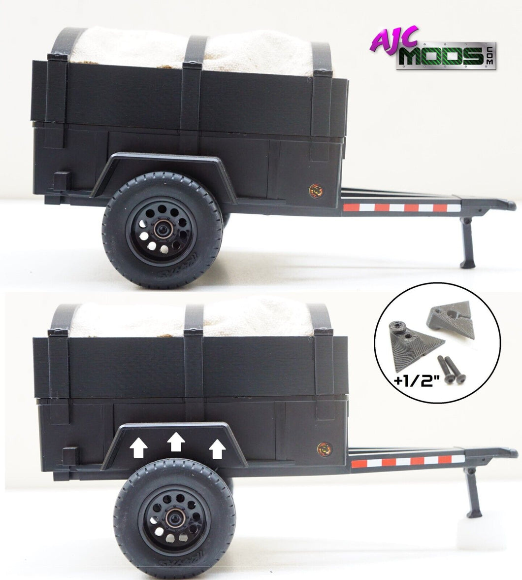 Utility Trailer Lift Kit Upgrade for Traxxas TRX4M 1/18 Crawler Big Tires 9795