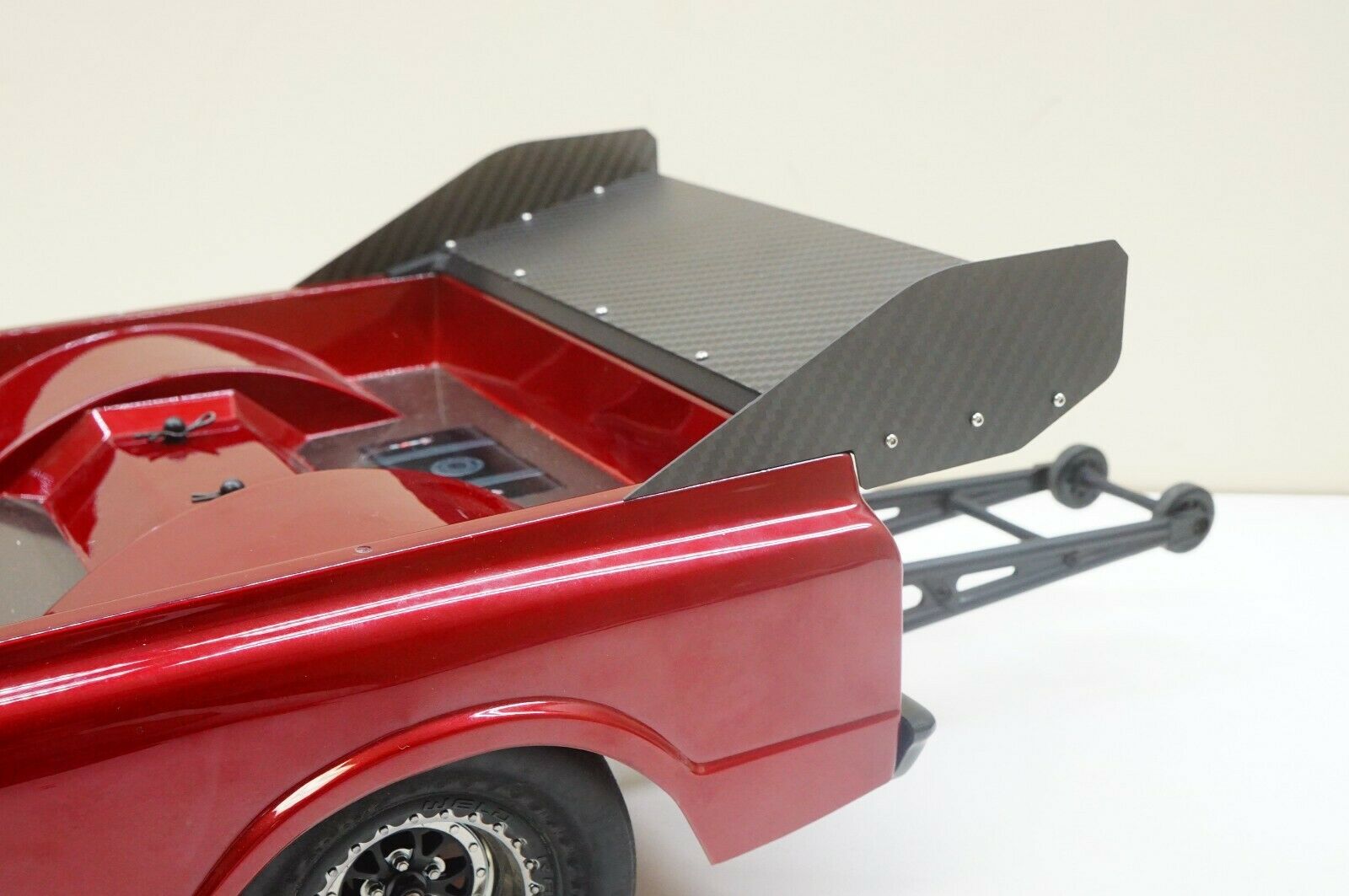 CARBON FIBER High Downforce Rear Wing for Traxxas Drag Slash '67