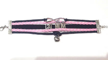 Load image into Gallery viewer, New Cat Mom Infinity Love Bracelet Pink &amp; black w heart charm
