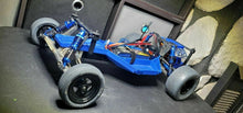 Load image into Gallery viewer, 3&quot; Rear Body Mount Extension &amp; Fan Mount BLUE Traxxas Slash 2wd Drag Car Upgrade
